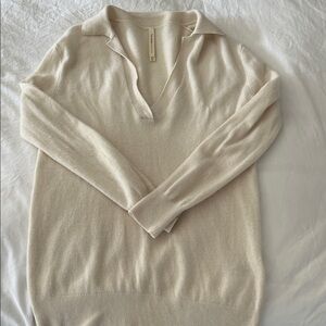 Babaton Cream Merino Wool Women's Sweater